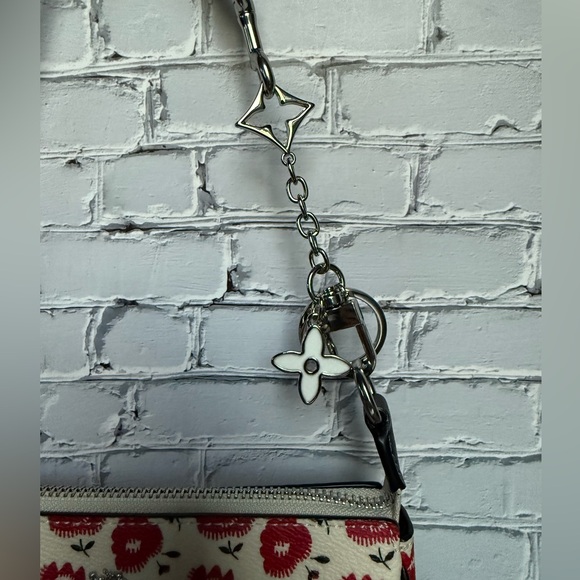 Coach Nolita 19  Red Floral zipping with free unbranded chain extenter CBM74 NWT main image 5